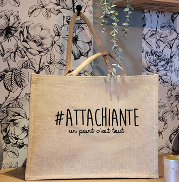 Sac en toile de Jute * Attachiante*