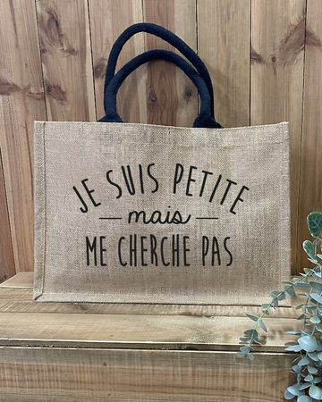 Sac en toile de Jute * Je suis petite *