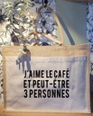 Sac en toile de Jute * J'aime le café *