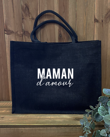 Sac en toile de Jute * Maman d'amour *